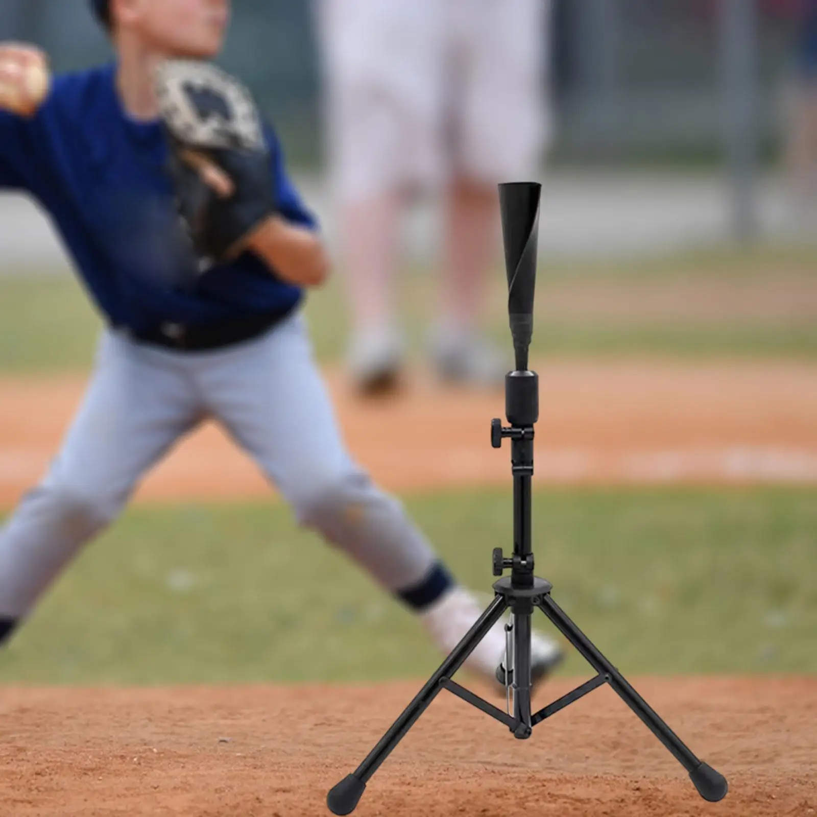 Baseball Batting Tee Trainer Portable Adjustable Height 27