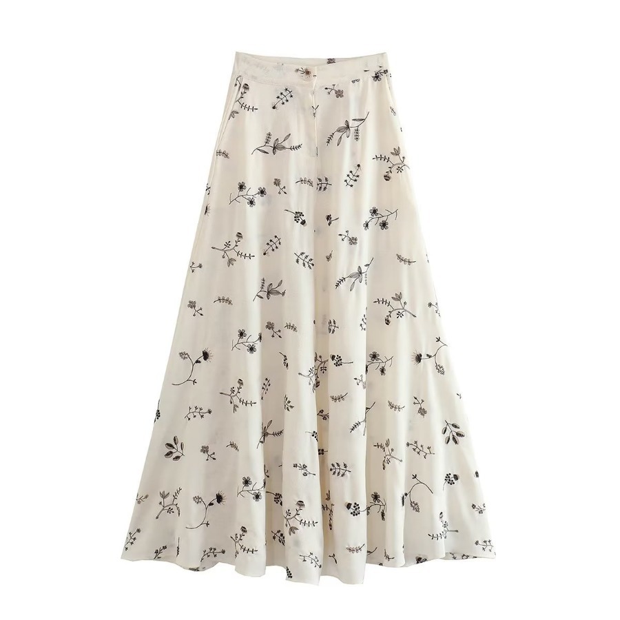 Teelynn Blumen stickerei Crop Top Maxirock Kleider Anzug für Frauen Vintage ärmellose Sommerkleid Set Boho Beach Vestidos – Detail 29