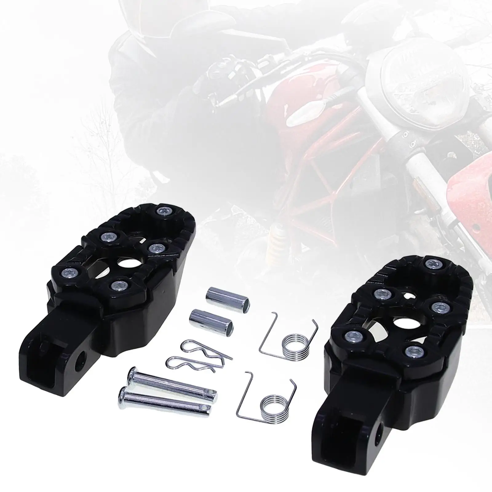 Foot Pedals Rests Professional Rotatable Universal Accessories Portable Aluminum Alloy Stablize Motorcycle Back Foot Pegs