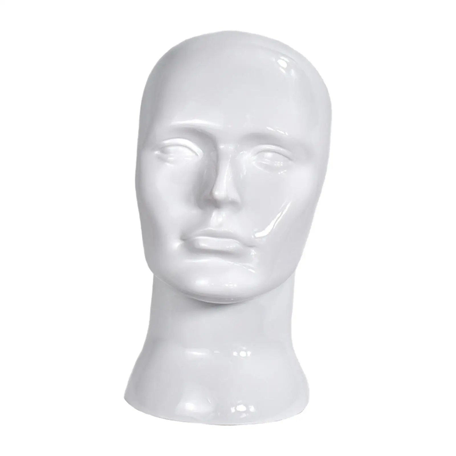 Male Mannequin Head Model, Easy to Carry Lightweight Display Mannequin Head for Home Display Hairpieces Hair Accessories