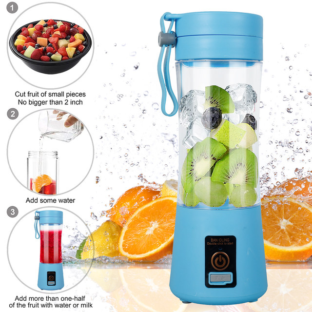 HA Portable Blender USB Mixer Electric Juicer Machine Smoothie Blender Mini  Food Processor Personal Lemon Squeezer Orange Juicer - AliExpress