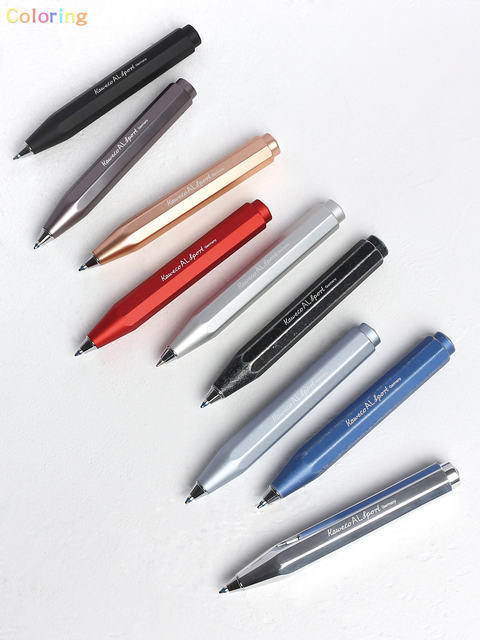 Kaweco al Sportアルミニウムd1詰め替えタイプ署名ペンボールペンポータブルオフィスライティングステーショナリー1.0mm、黒インク -  AliExpress