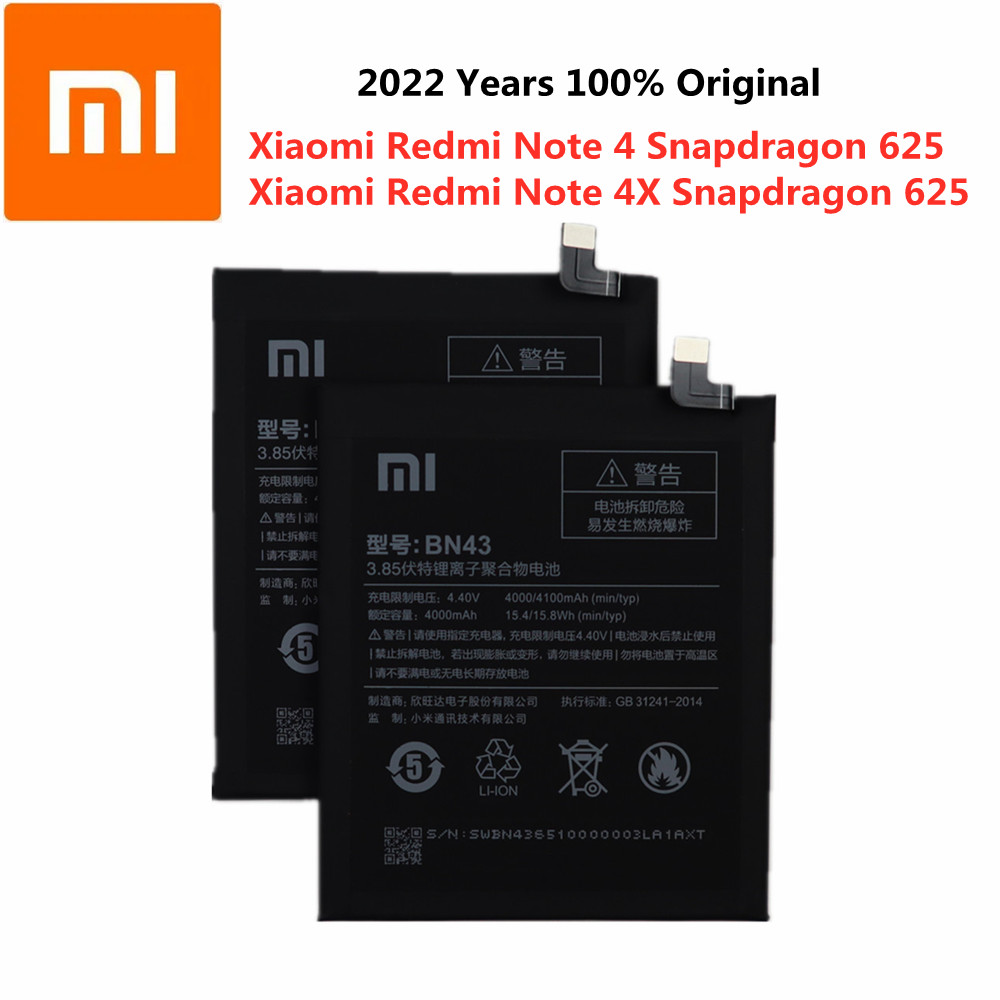 baterai xiaomi redmi note 4x snapdragon original