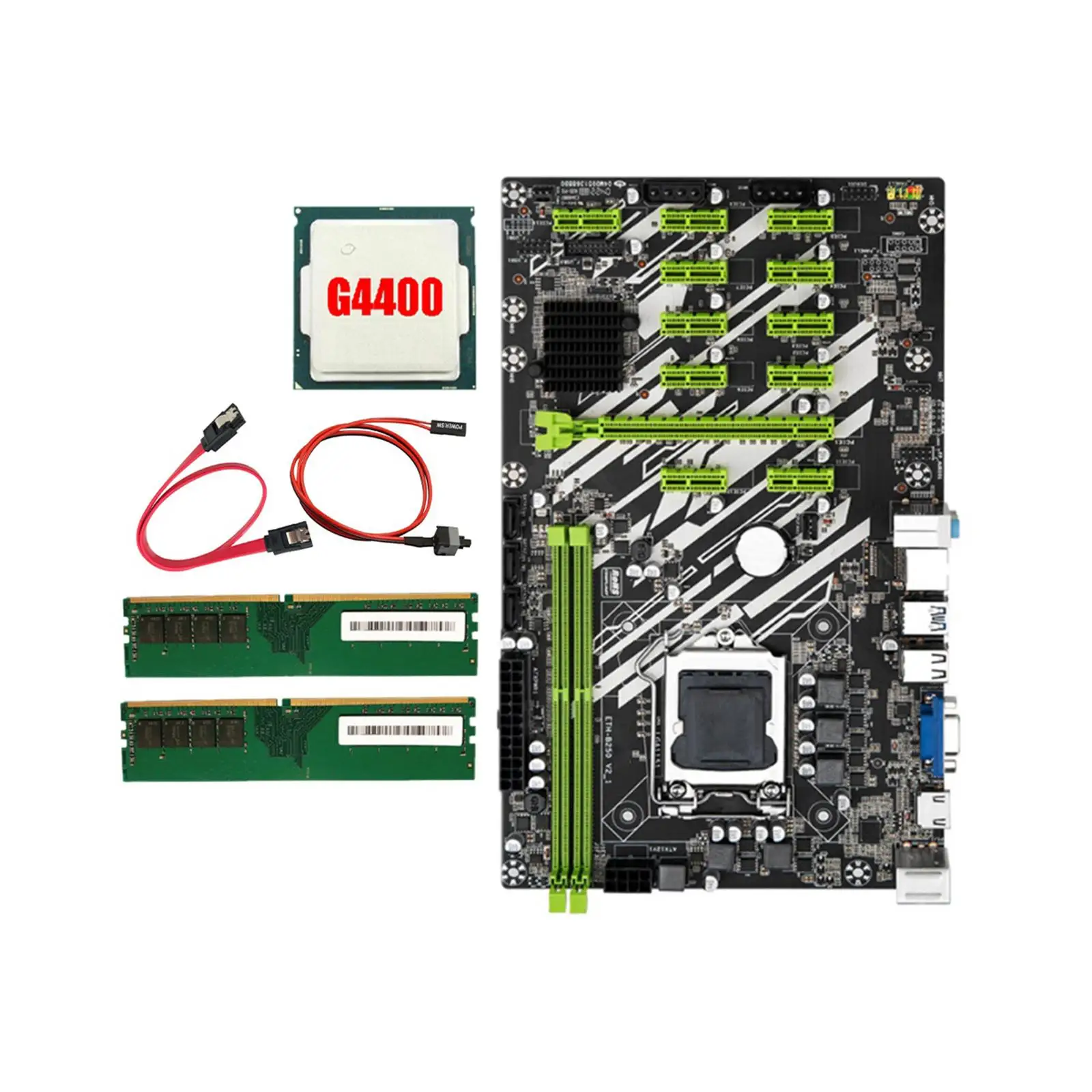 Desktop Motherboard 1x PCIe 16x Slot Dual Channel DDR4 Mainboard Replaces