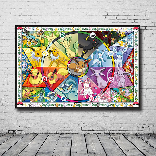 Pokémon Eevee Evolutions - Maxi Poster Hole in the Wall Hole in the Wall