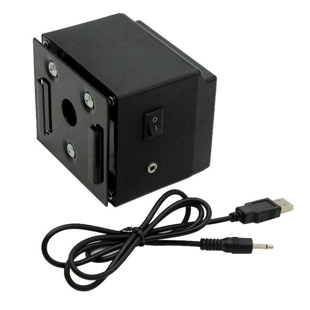 DC 5V BBQ Rotisserie Motor - Aluminum, With USB Cable, For Outdoor Grill Roasting (6x6x14.5cm, 525g)