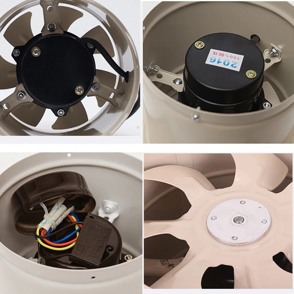 6`` Duct Fan Low Noise HV  Metal Booster Air Blower For Exhaust and Intake