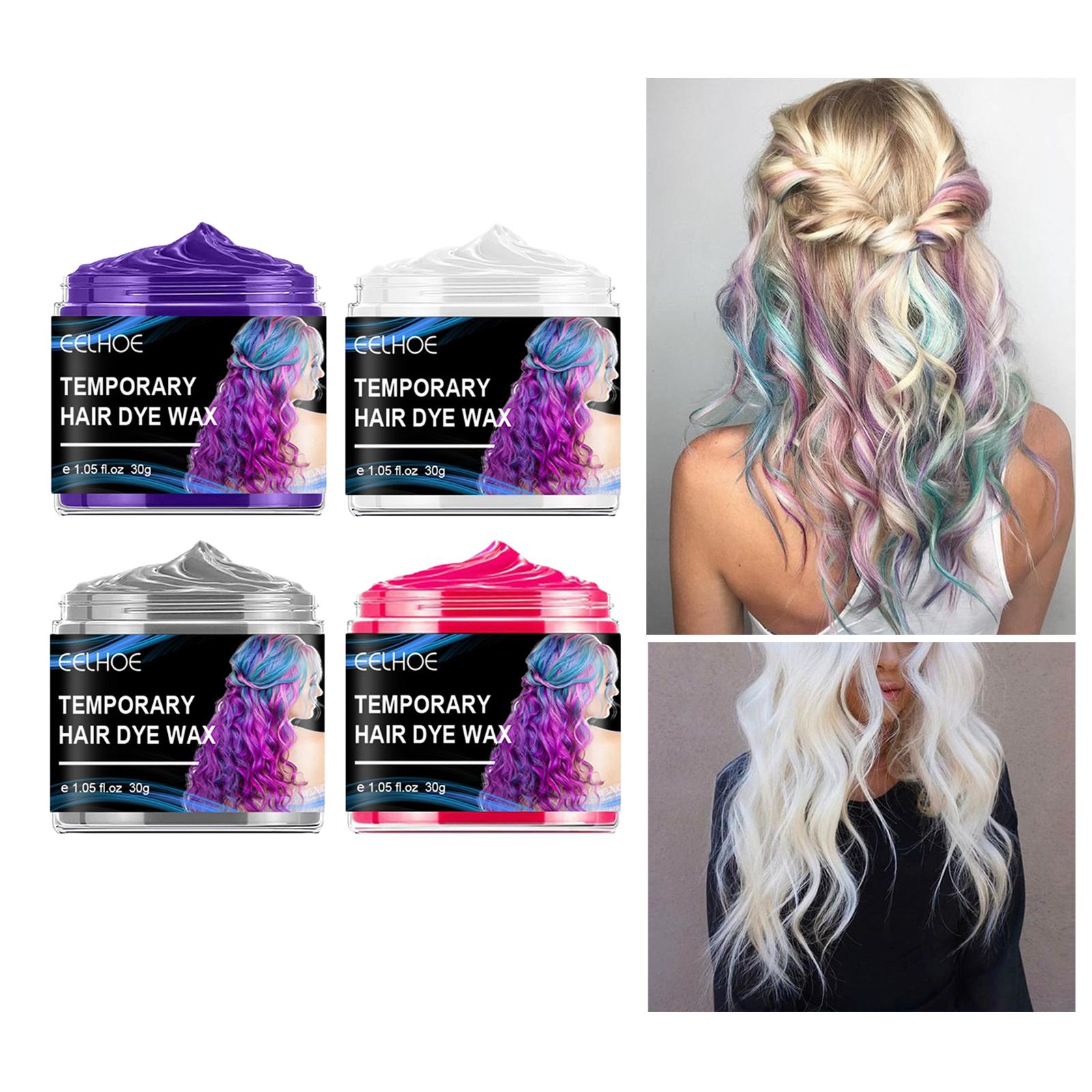 4x Hair Color Wax Fashion Washable Instant for Halloween DIY Birthday  Children Kids| | - AliExpress