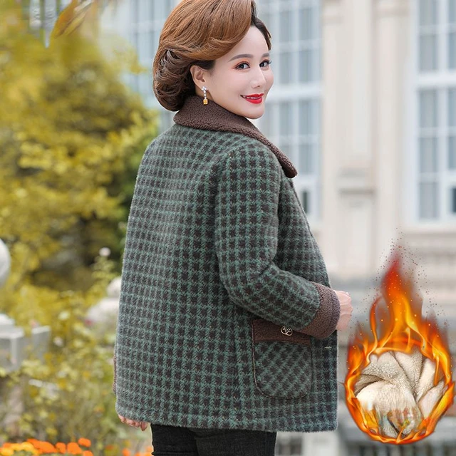 Short Winter Coats Ladies - 2023 Autumn Winter Middle-aged Lady