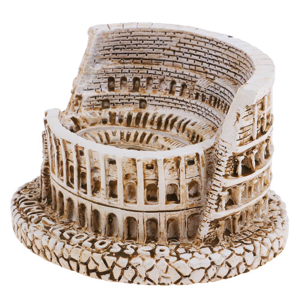 Roman Colosseum Resin Figurine Souvenir Decorative Object 6.8 x 3.6 x 3