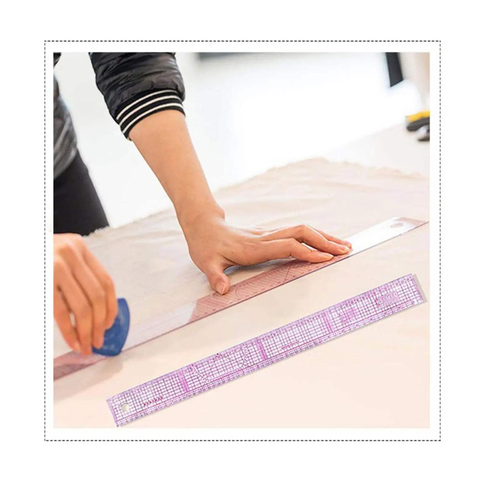 9Pcs Template Ruler Garment Design Durable Fashion Designing Portable Sewing Ruler for Work Clothes Suits Pattern Makers