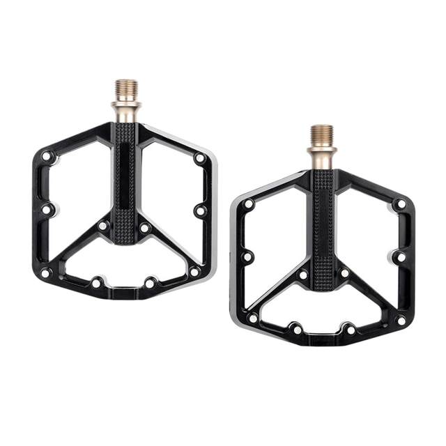 2Pcs Mountain Bike Pedals Road Bike Waterproof Platform Pedals 3 Bearing BMX