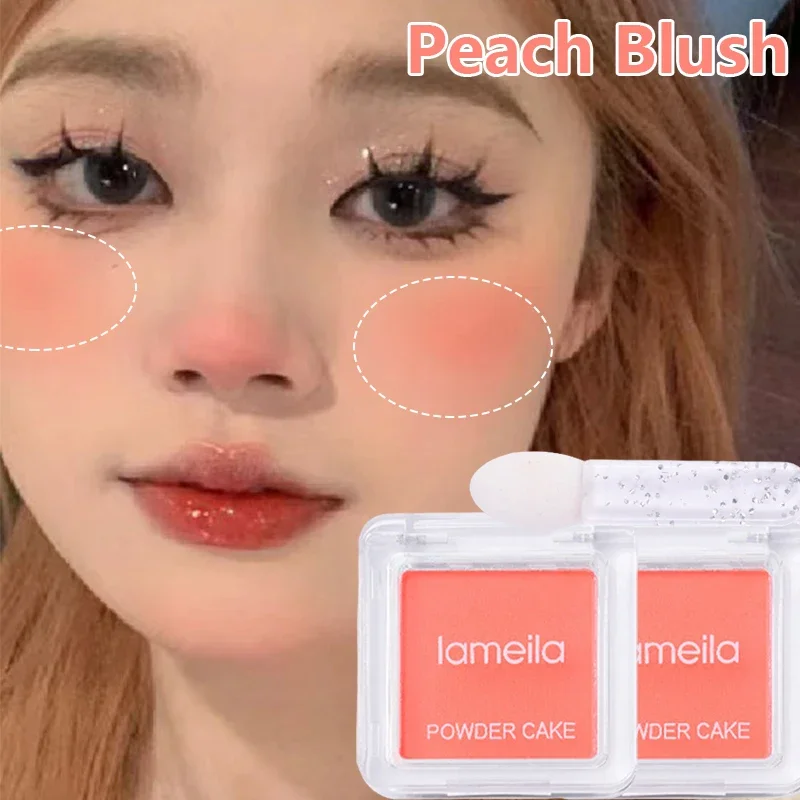 Best of Korea Monochrome Blush Peach Rose Pink Cheek Tint Powder Natural Lasting Matte Face Makeup Rouge Contour Shadow Palette Cosmetic Reviews & Tips