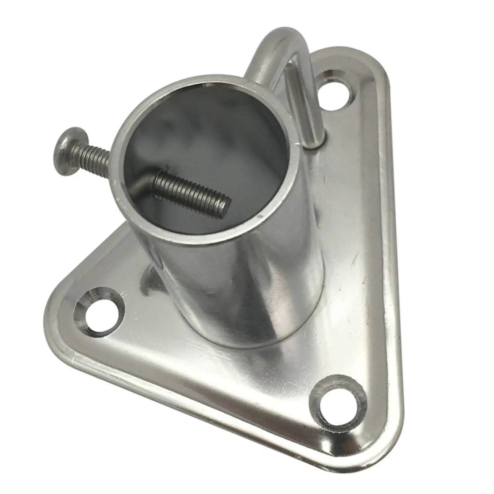 Boat Cleat Stanchion Socket 90 Anti Rust with Triangular Base and Buttress for Replace