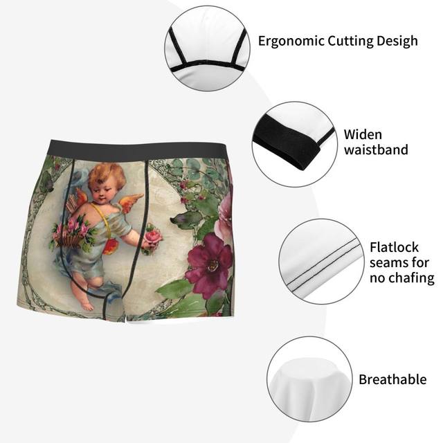 70s Retro Vintage Flower Power pattern Man's Boxer Briefs Underwear  Bohemian Highly Breathable Top Quality Sexy Shorts Gift Idea - AliExpress