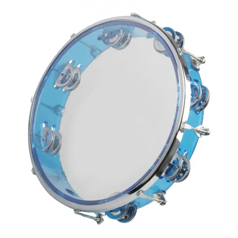 10`` Tambourines Drum Round Percussion Educational Musical Instrument Gifts
