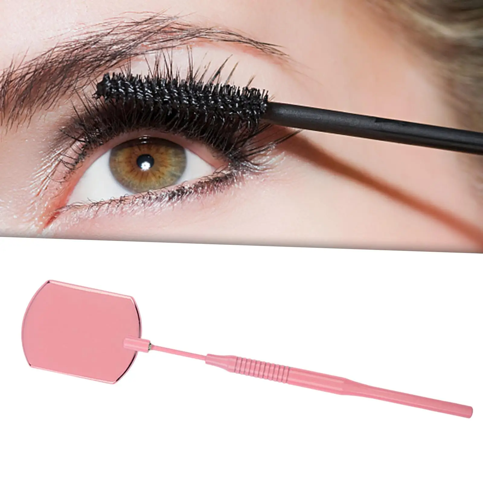 Eyelash Mirror Lash Tool Square Mirror Professional for Women Girls Detachable Easily Adjust to Any Angles Eyes Makeup Supplies