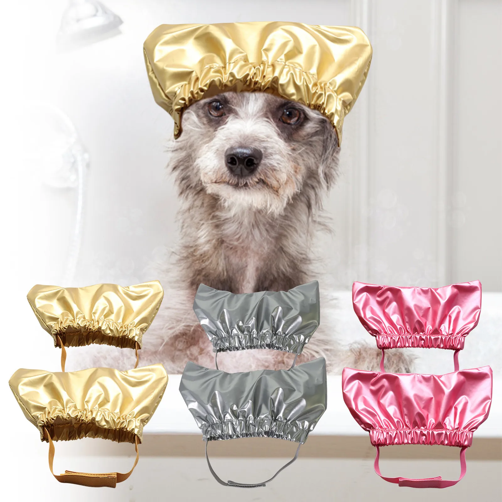 impermeables para mascotas Gorras de ducha para gatos y perros con doble propósito Watkings Pet Supplies 