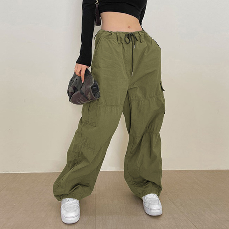 green cargo pants baggy