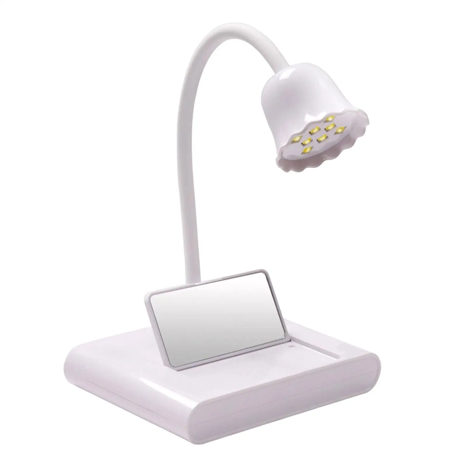 LED Nail Lamp 360 Degree Rotatable Rechargeable 20W Professional Flexible Portable Nail Dryer Machine for Fingernail Toenail Gel