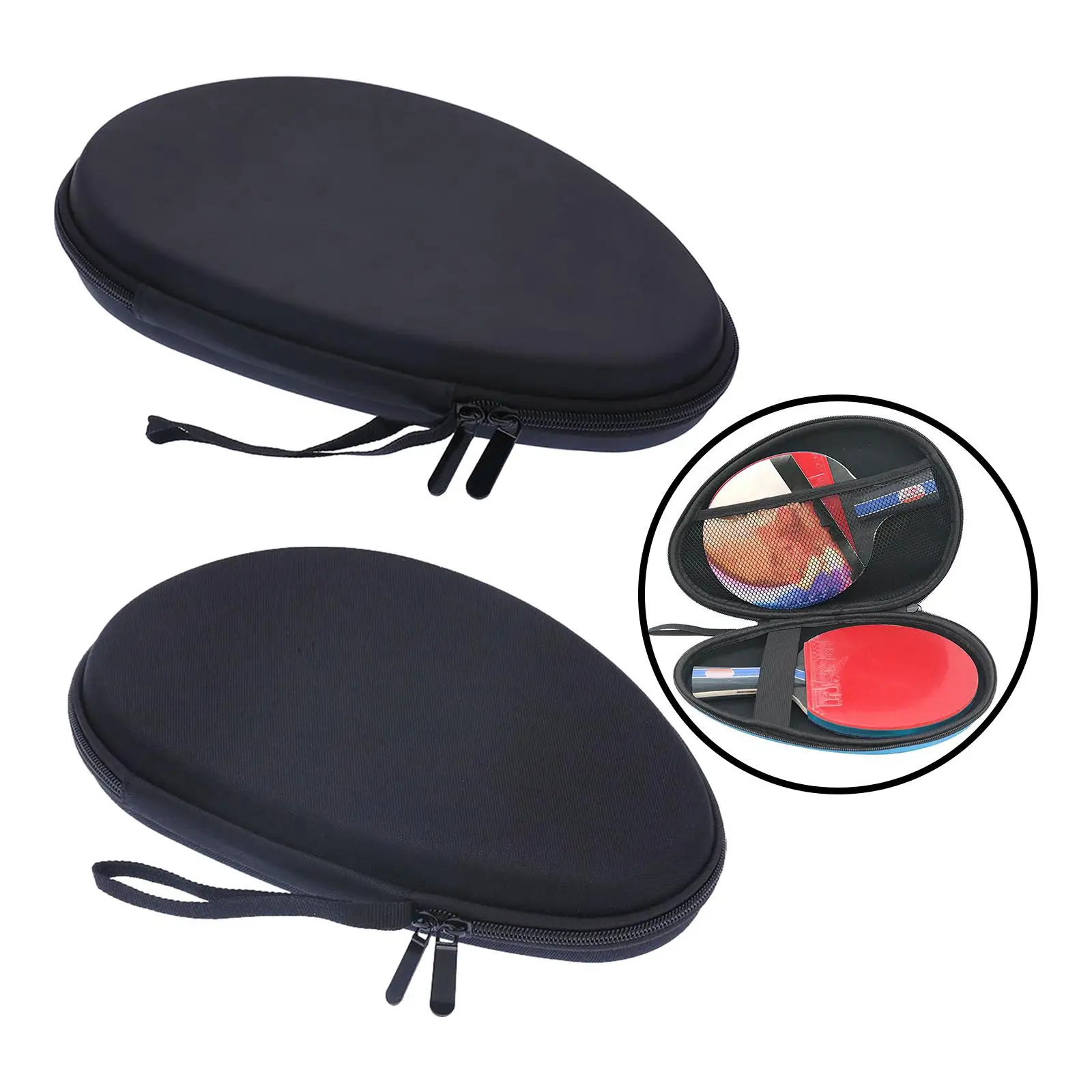 Table Tennis Bag Table Tennis Racket Cover Portable Pouch Ping Pong Paddle Case for Sports Competition Outdoor Travel Indoor