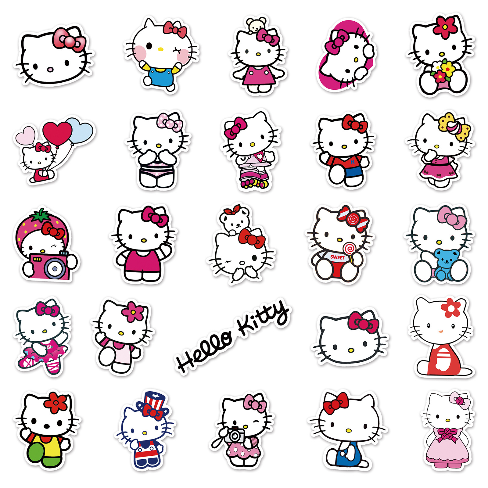 hello kitty cartoon sticker creative graffiti stickers kawaii stickers decoration for car suitcase birthday gift hot fashion aliexpress