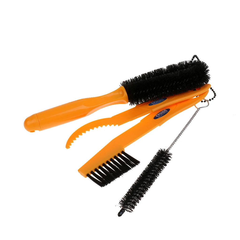 6x Bike Clean Kit Durable Tyre Clean Brush Cleaner Cleaning Gloves Tools