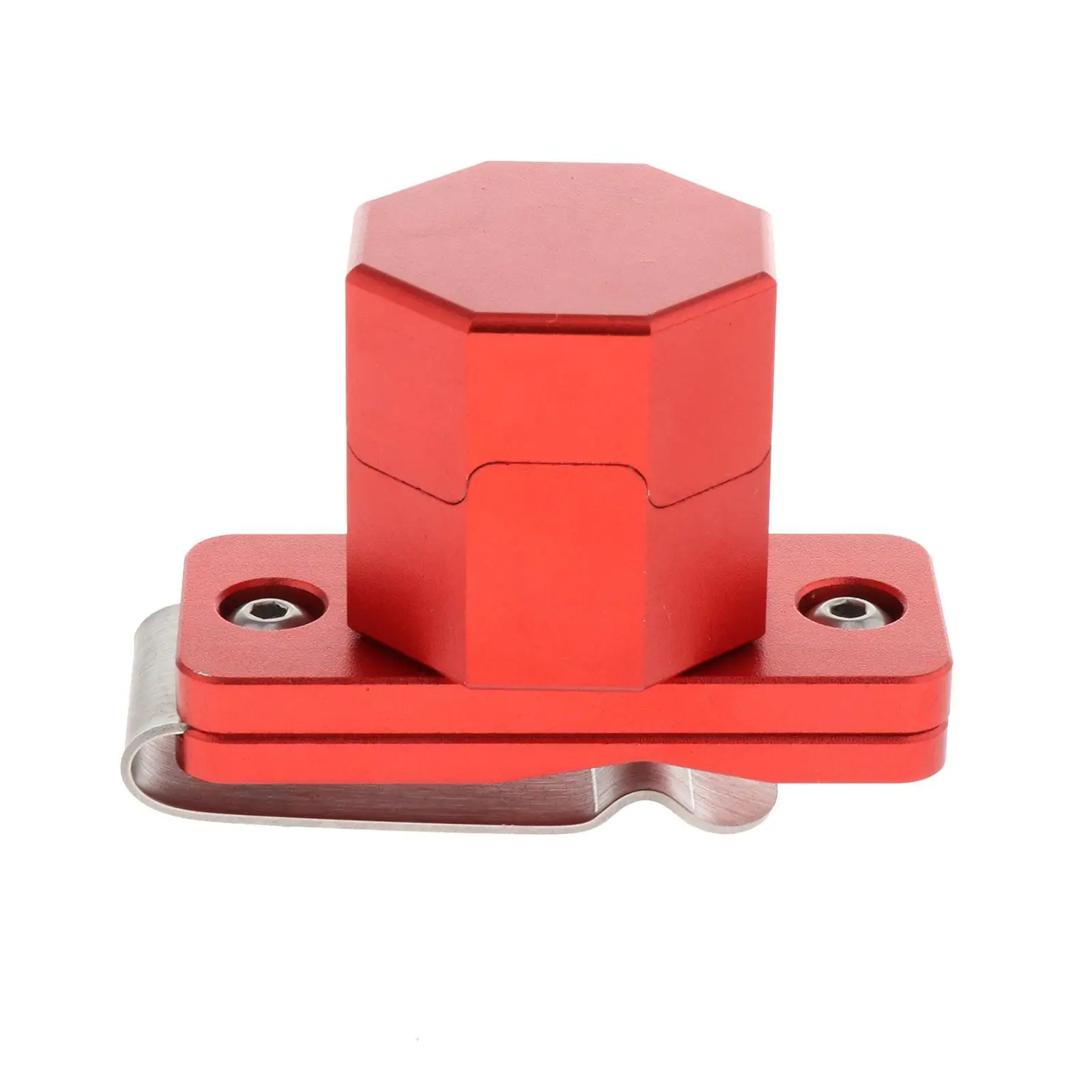 Portable Pool Chalk Holder Storage Box Aluminum Alloy with Clip Pocket Mini