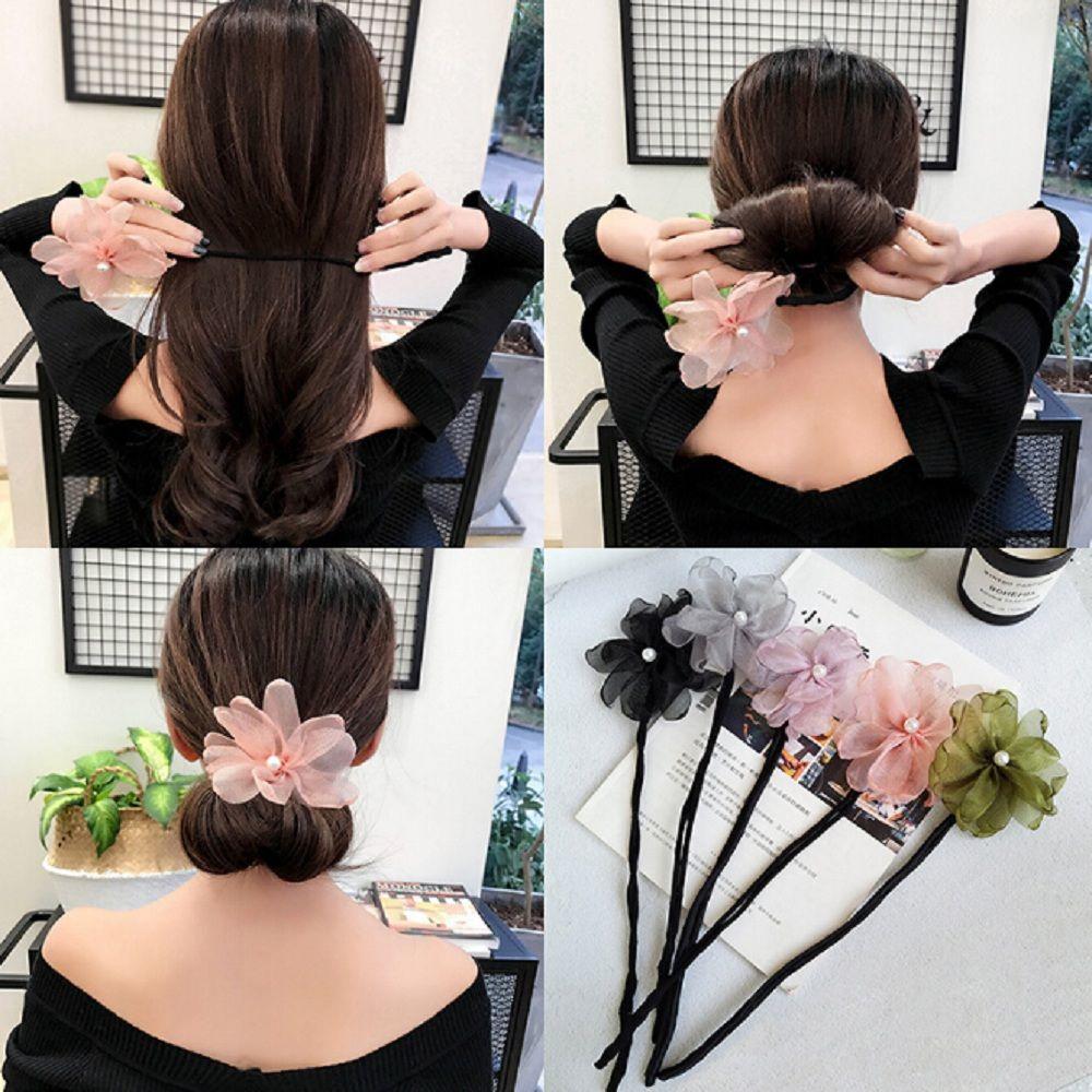 Best of Magic Hair Bun Maker Hairstyle Tool DIY Woman Flower Donuts Twist Headband Pearl Hair Maker Tools Hair Accessories Reviews & Tips