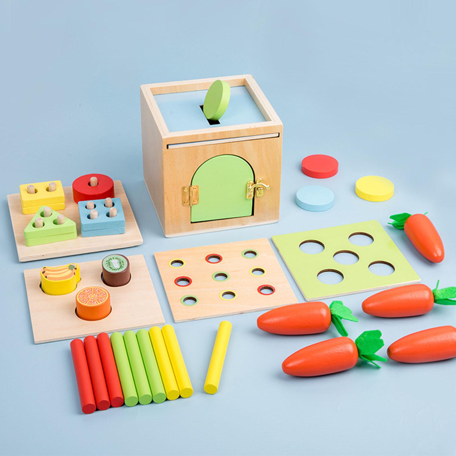 Wooden kit Montessori Toy Sorting Preschool Training Shape Sorter for Children