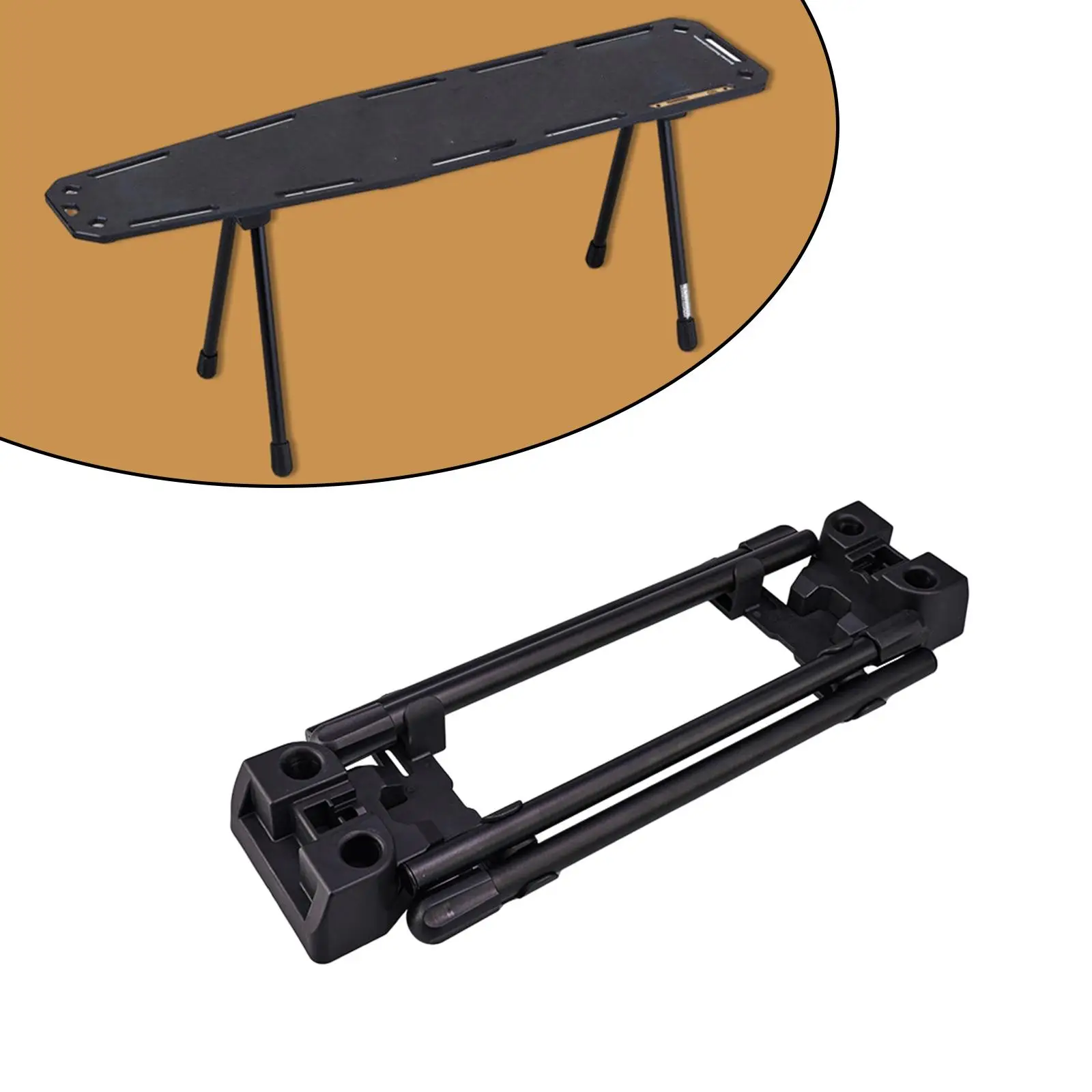 2 Pieces Folding Table Legs Modern DIY Table Support Legs Furniture Legs for Laptop Desk Living Room Bench Office Camping Table