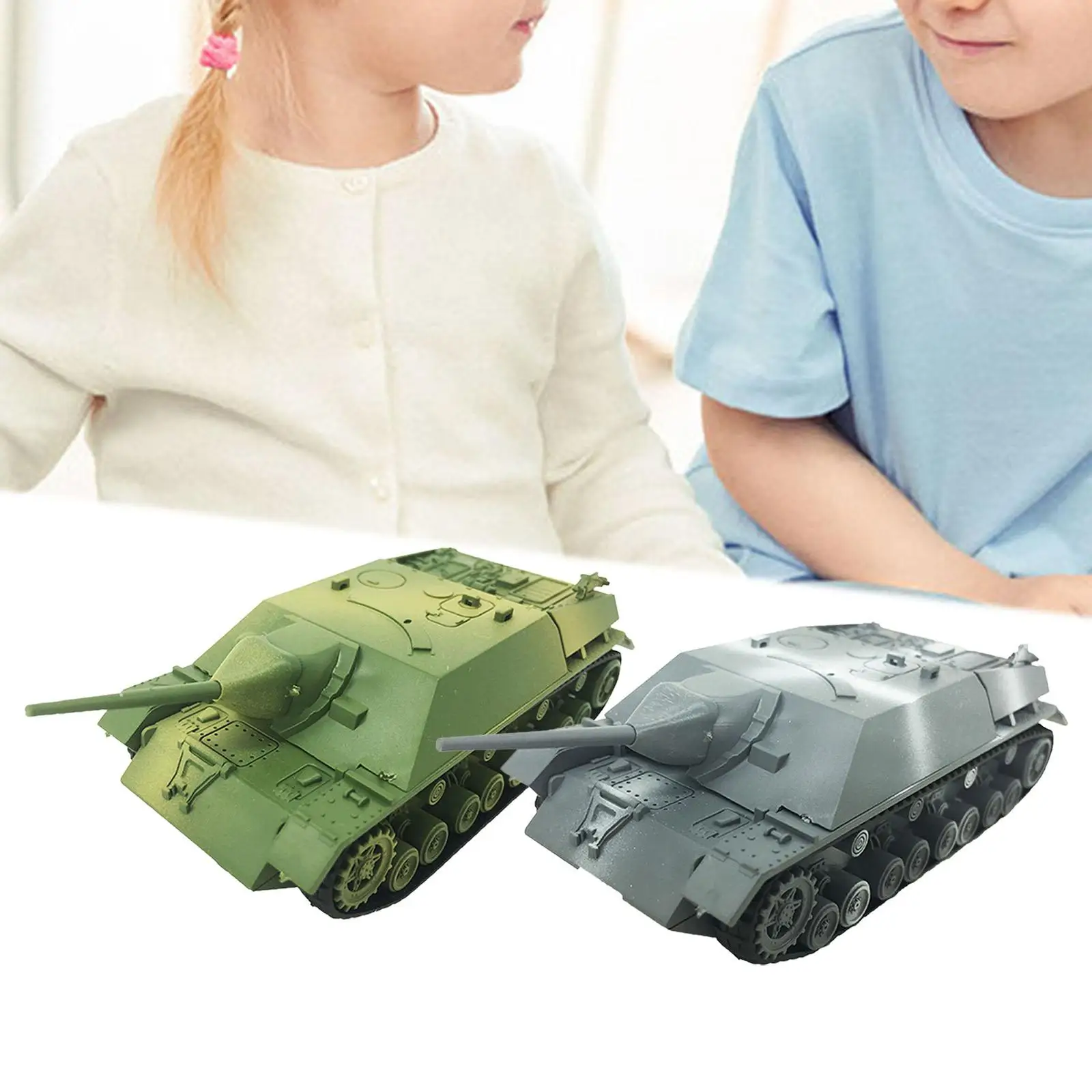 1/72 Tank Model 4D Model Puzzles Toy DIY Tank Puzzle DIY Assemble Tank Toy Model Building Kit for Adults Kids Boy Birthday Gift