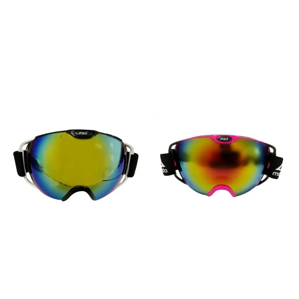 Snow Ski Goggles Snowboard Large Double Lens Anti-Fog UV Protection Pink Cycling Hiking Snowboarding