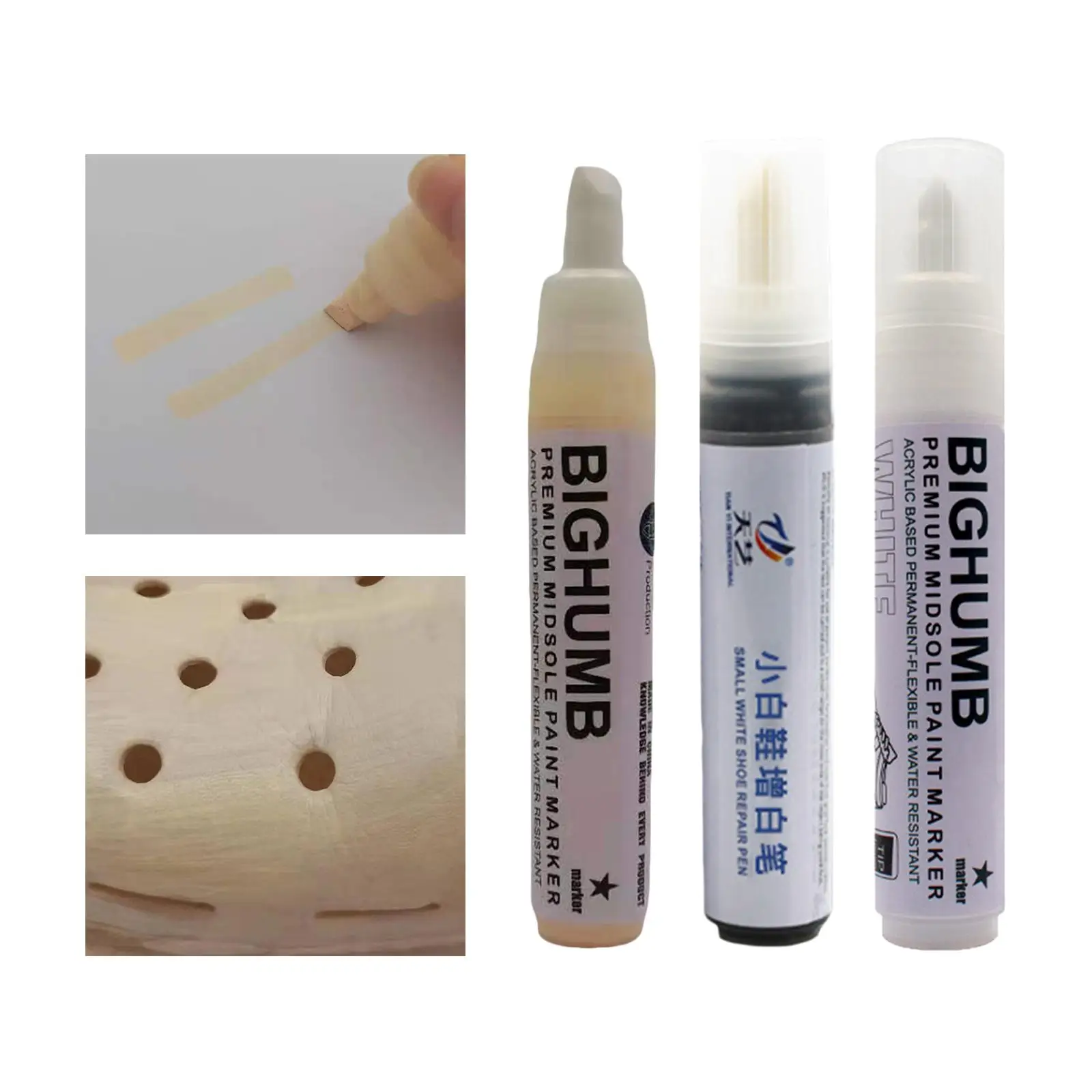 Stain Remover Pen Multiple Colors Large Capacity Waterproof black and white Beige  Pen for Shoe Cleaner