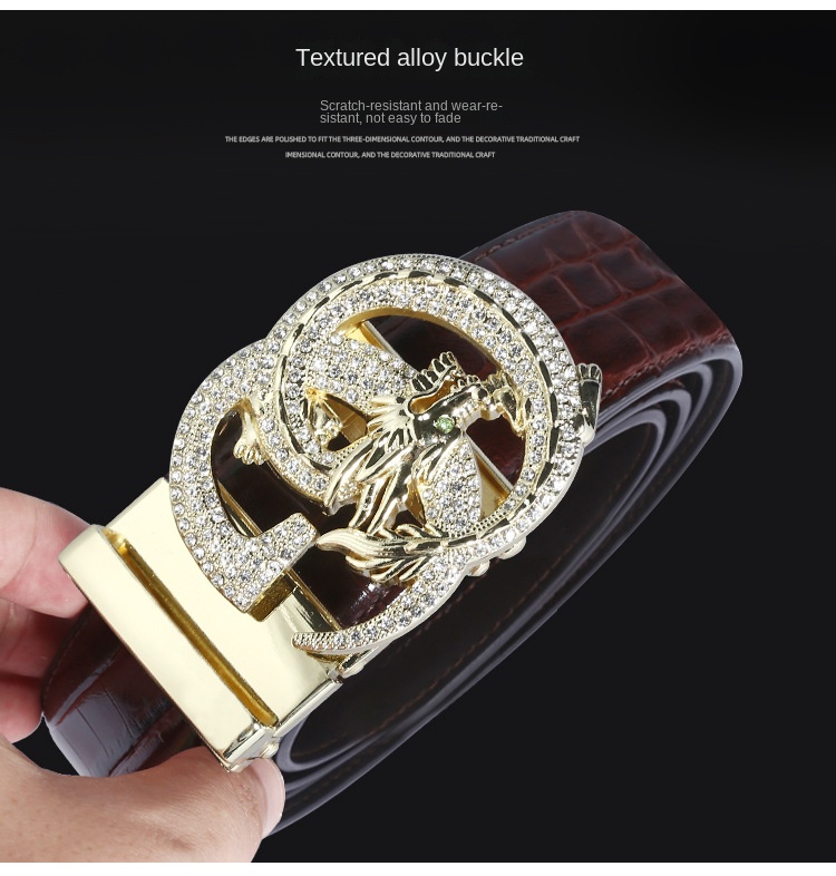 Title 4, New Light Luxury Business Alloy Automatic Buckl...