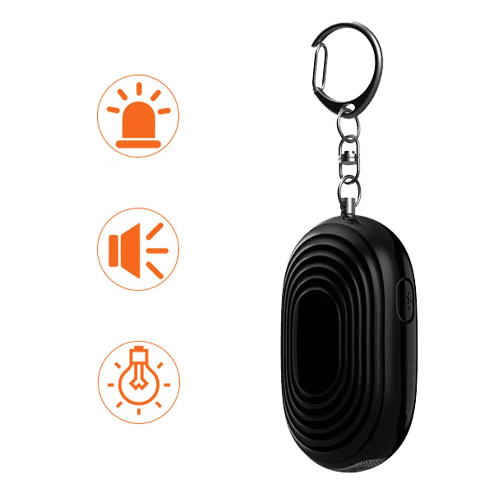 Safe Personal Alarm Loud with LED Night Light Emergency Safety Alarm Keychain for Elderly Women Children Camping Night Running