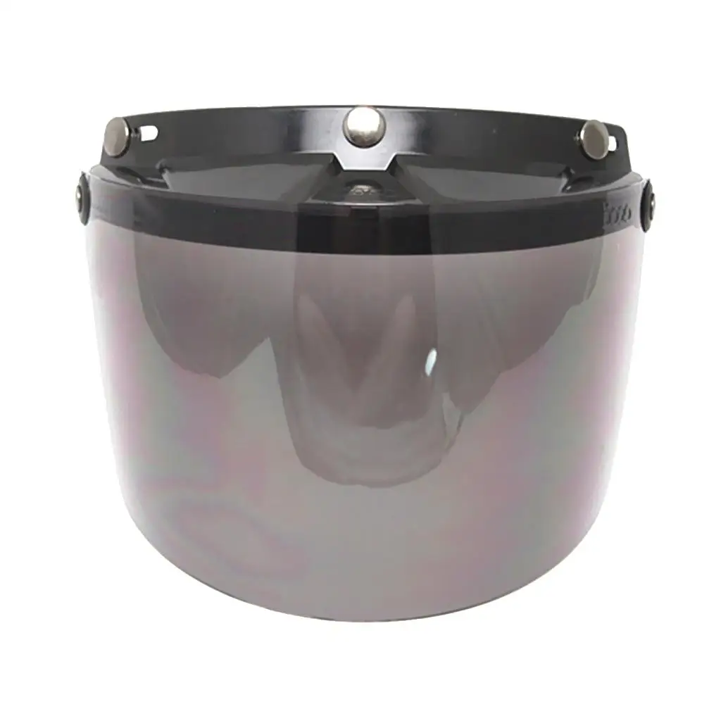 2x Protector Face Flip Smoke Lens Visor for Open/Half Face Motorcycle Helmet
