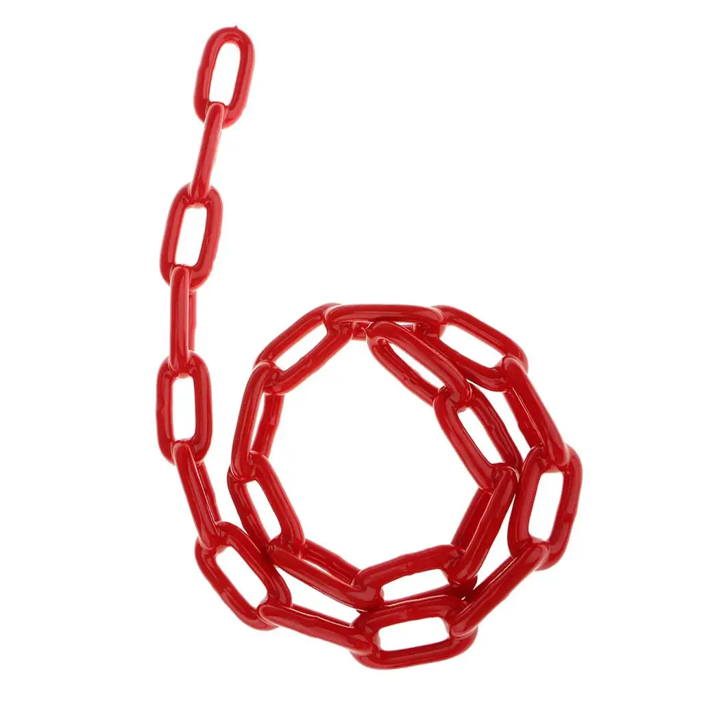 Durable Soft Plastic Coated Iron Swing Chain Swing Rope Swing Accs 1.2M Red
