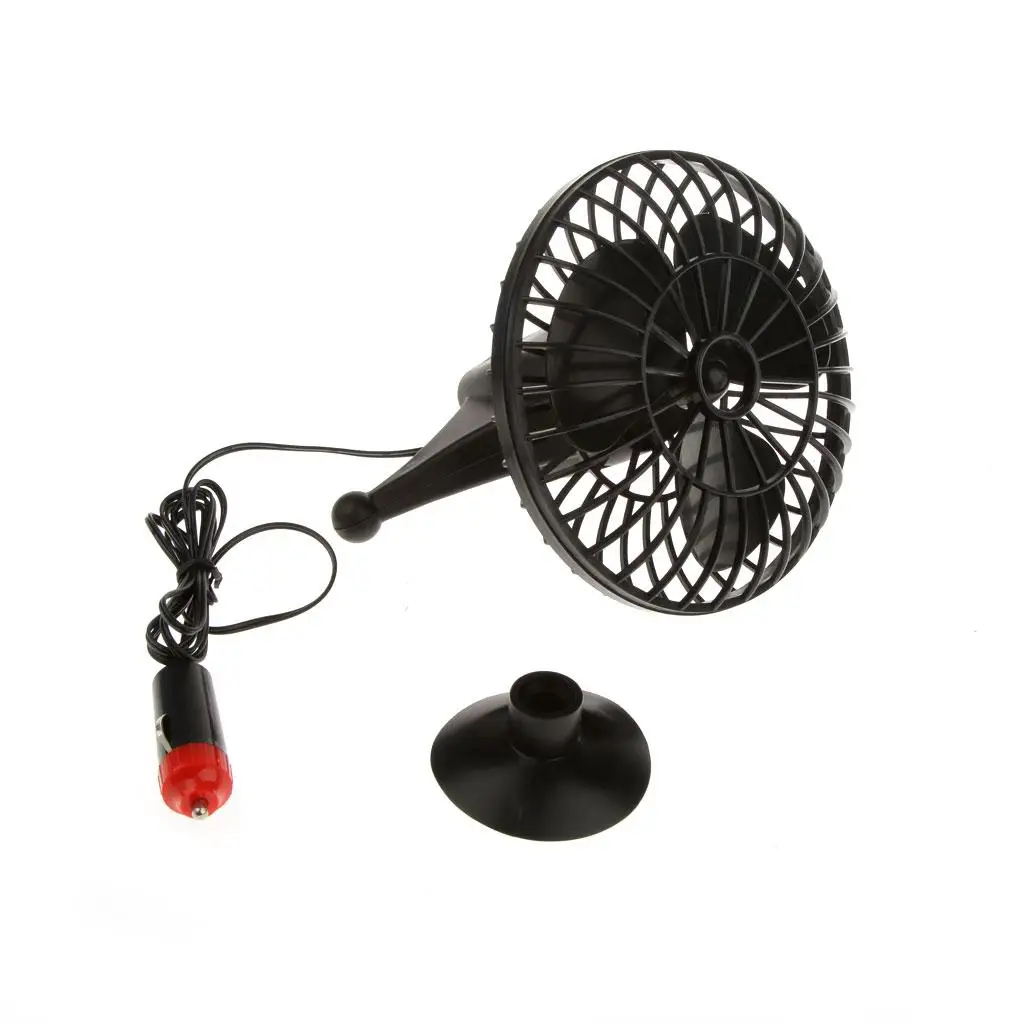 12v Cooling Fan Truck Motor Vehicle Air Cool Summer Adsorption Gift