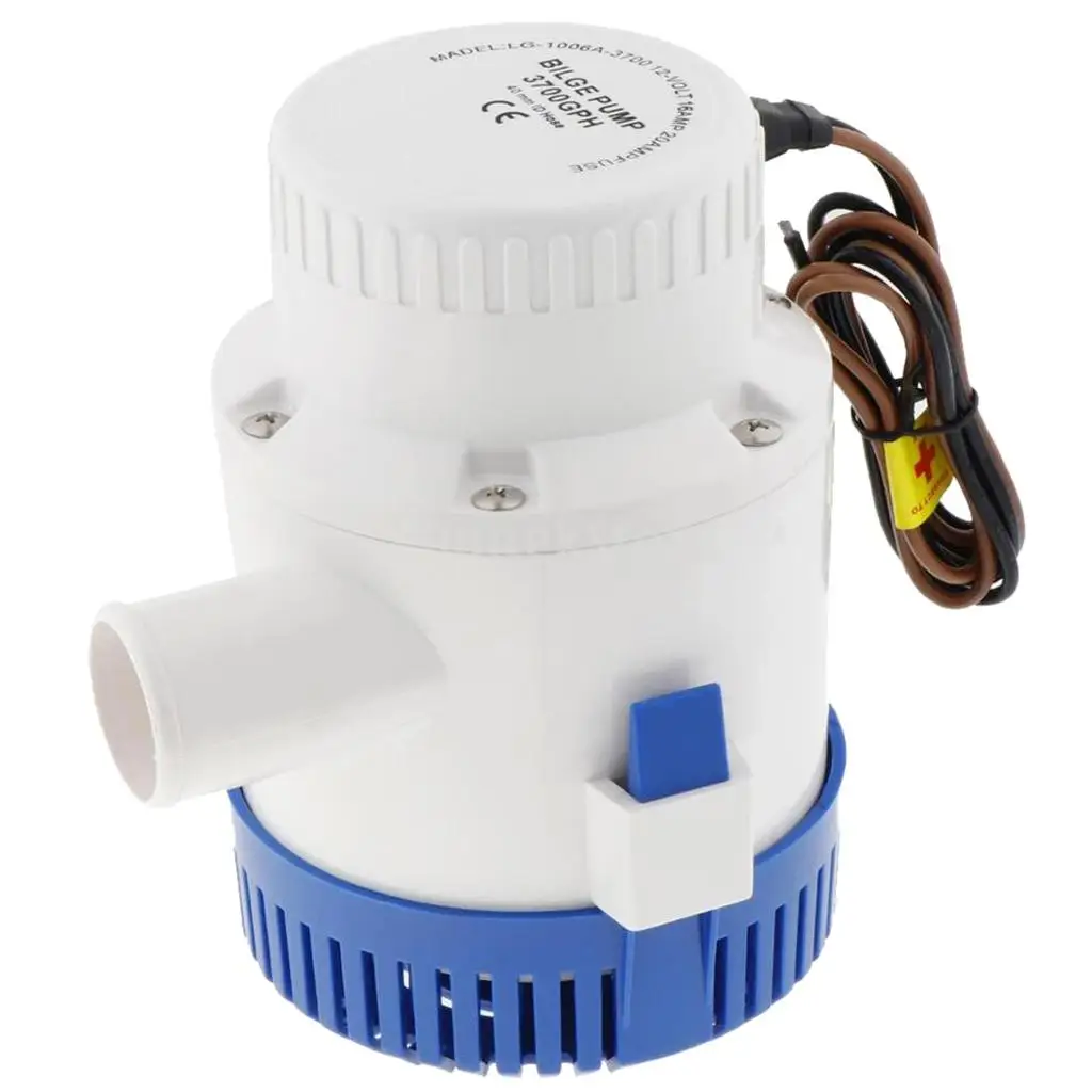 12V 24V Electric Bilge Boat Pump Marine Water Pump Full Submersible Yacht Boat Bilge Plumbing