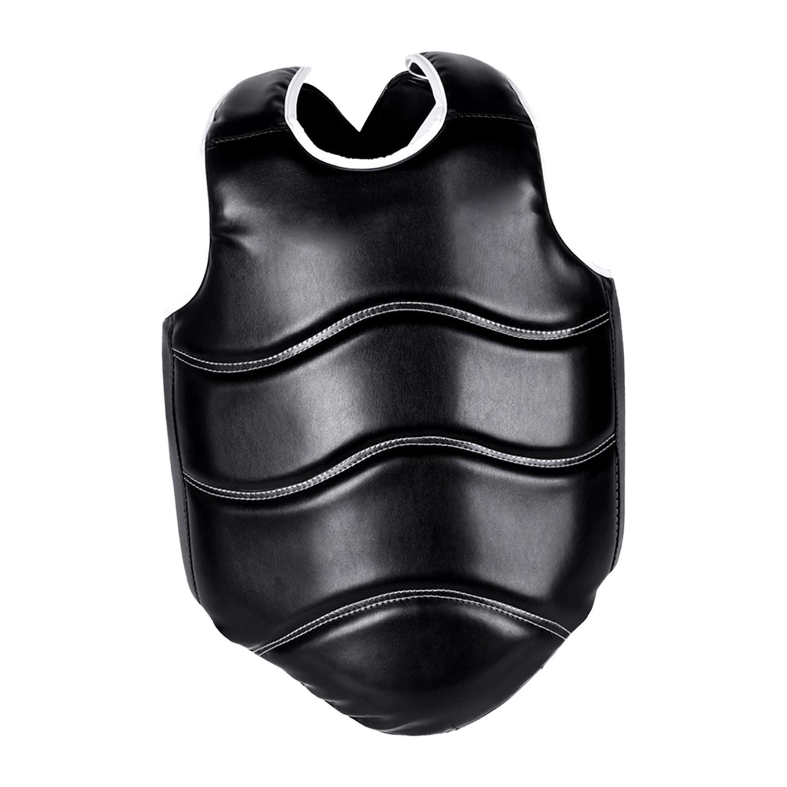 Chest Gear Shock Resistant Lightweight Boxing Chest Guard Karate Chest Protector for Women Men Kids Teen Muay Thai Kickboxing