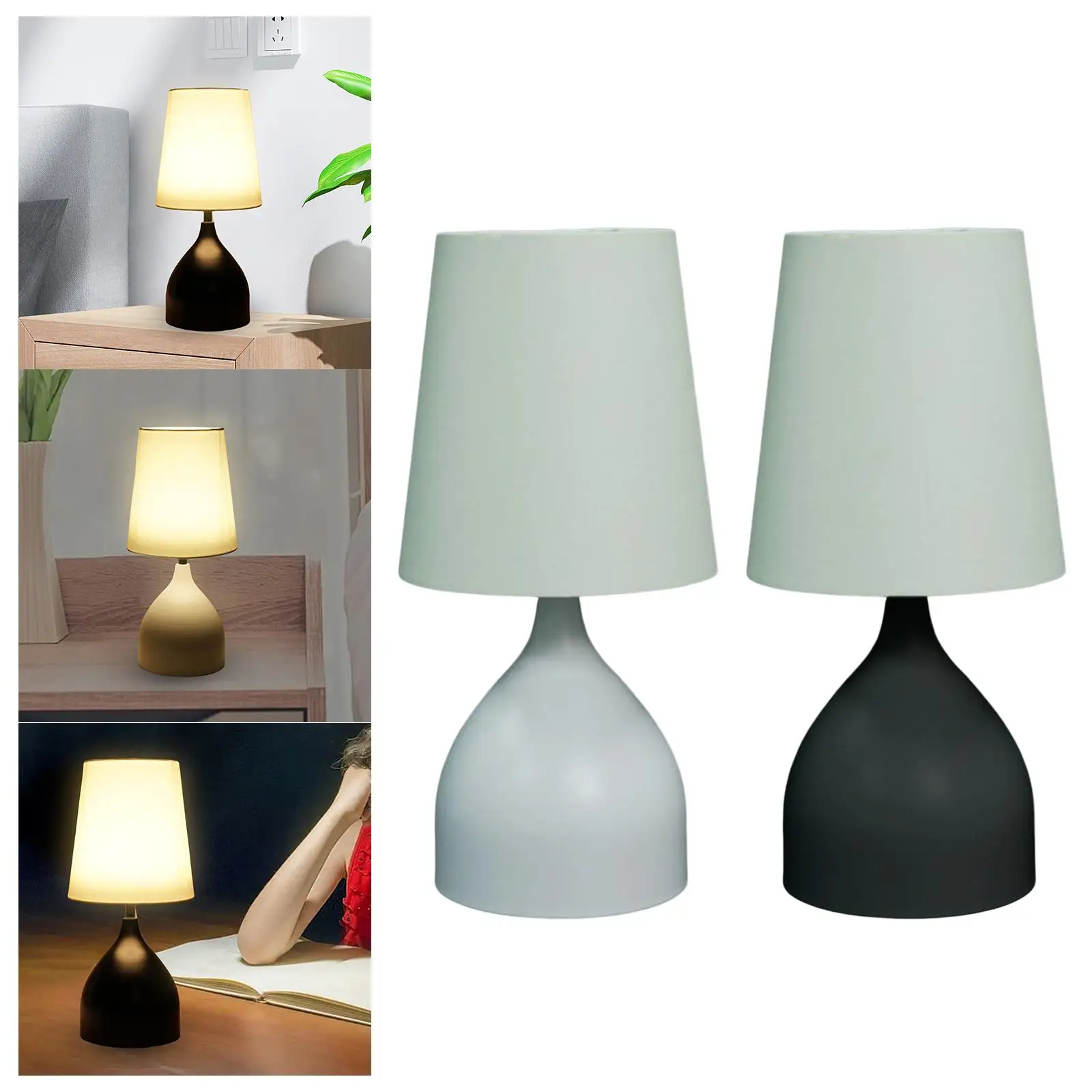Traditional Bedside Lamp Button desk Lamp for Hotel Home Decoration