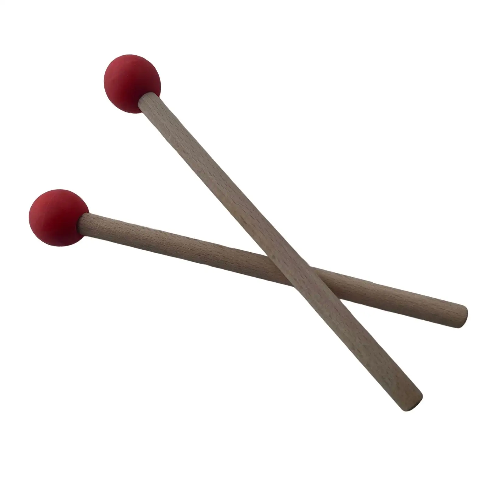 2 pieces rubber drum mallets with wooden handle Percussion Xylophone Bell