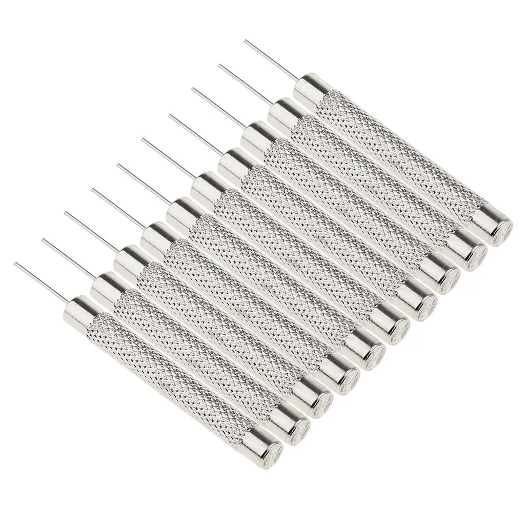 10pcs  Bracelet Silver Stainless Steel  Pin Remover Repair Tools 0.7mm