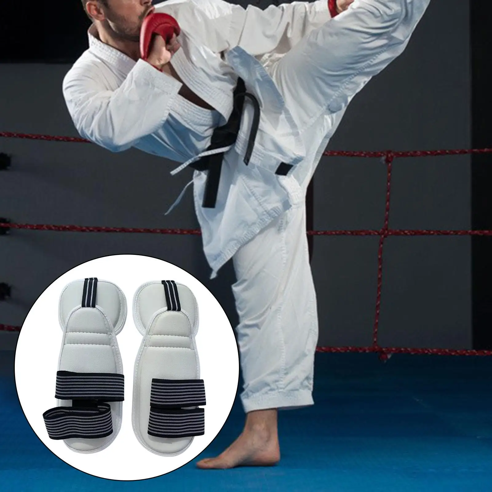 Taekwondo Forearm Guards Padded Arm Sleeves Taekwondo Forearm Protectors for Kids Adults Boxing Match Karate Kickboxing