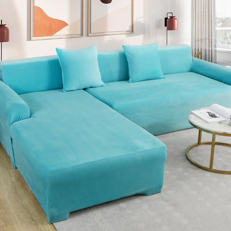 Stretchable Velvet Plush Elastic Couch Cover