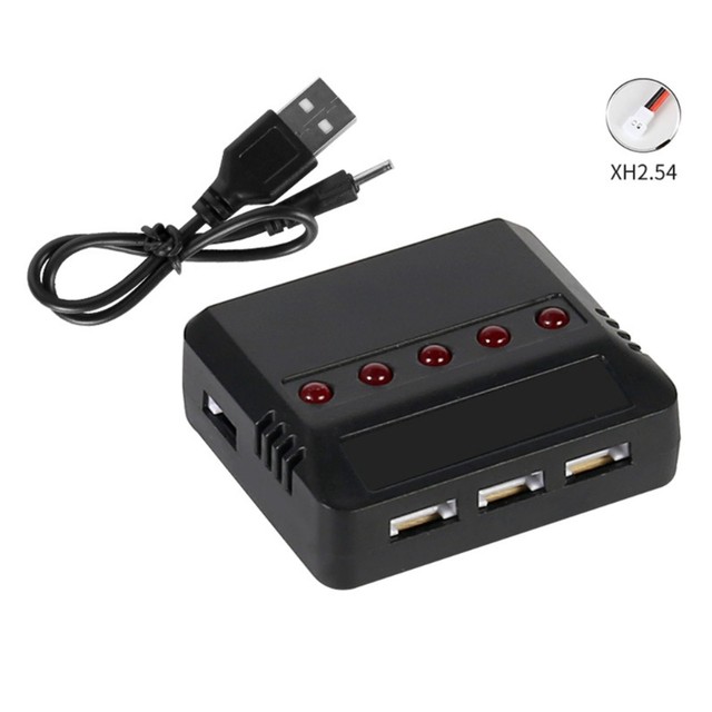 3.7V Lipo Battery 5 in 1 Charger USB for E010 H31 Hubsan X4 Syma X5SW X5C X5HW X5UW UDI RC Quadcopter w RC LED Indicated