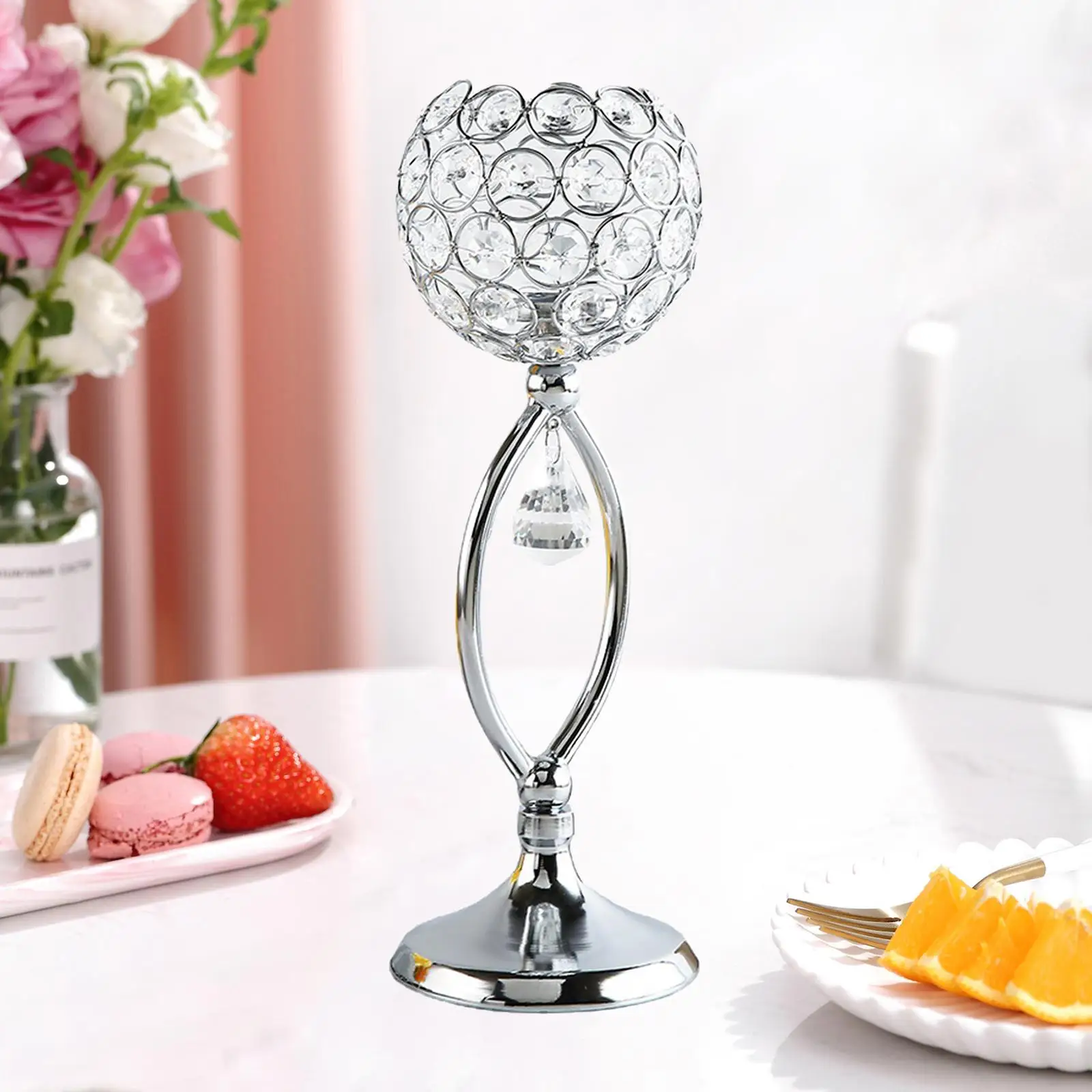 Crystalabrum for Decorative Items, Candle Shelf for Party, Household Accessories, Durable