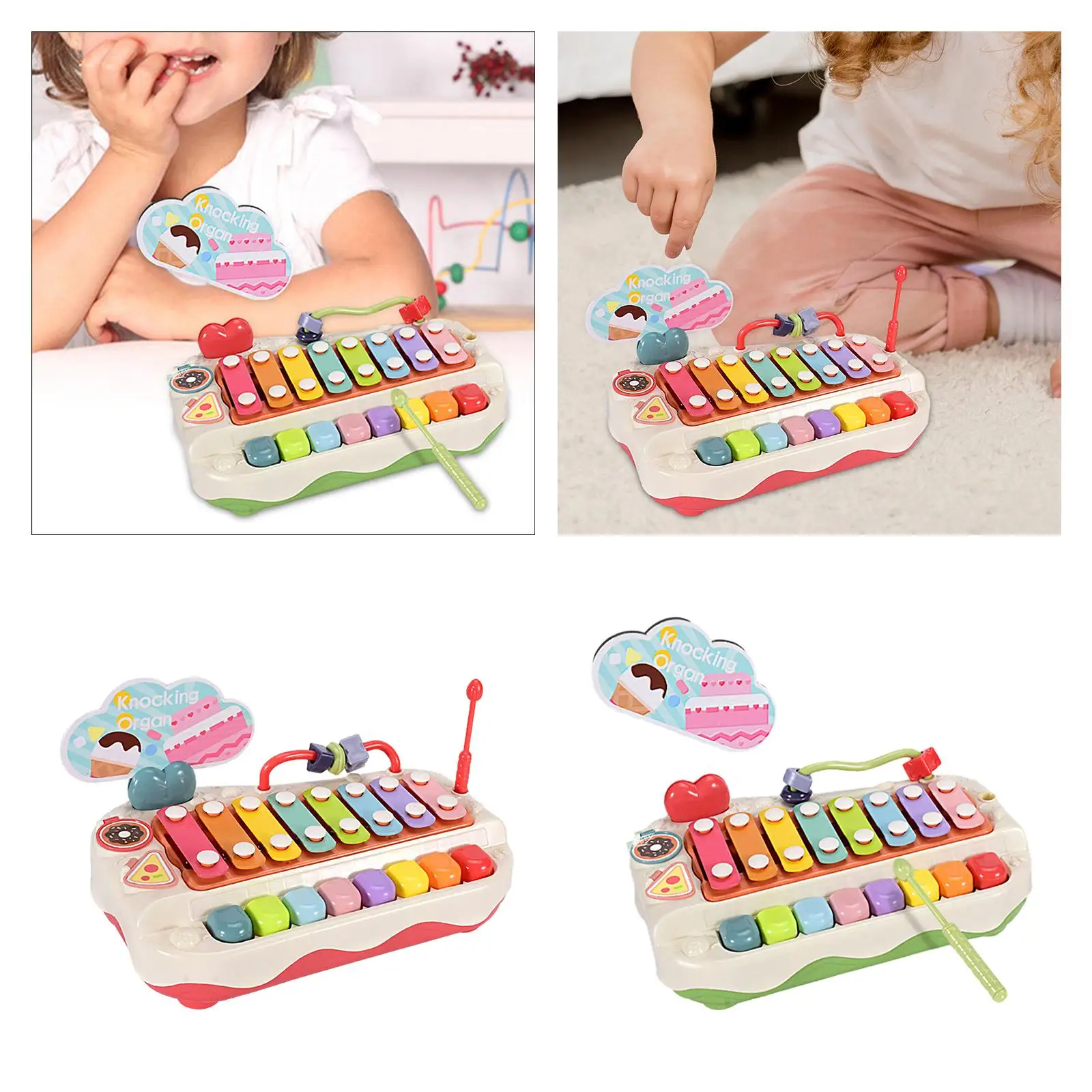 Musical Toy Learning Toy Multicolored Musical Instrument Toy Hand Knocking Piano Piano Toy for Boy Girls Toddler Kids 3+ Gifts