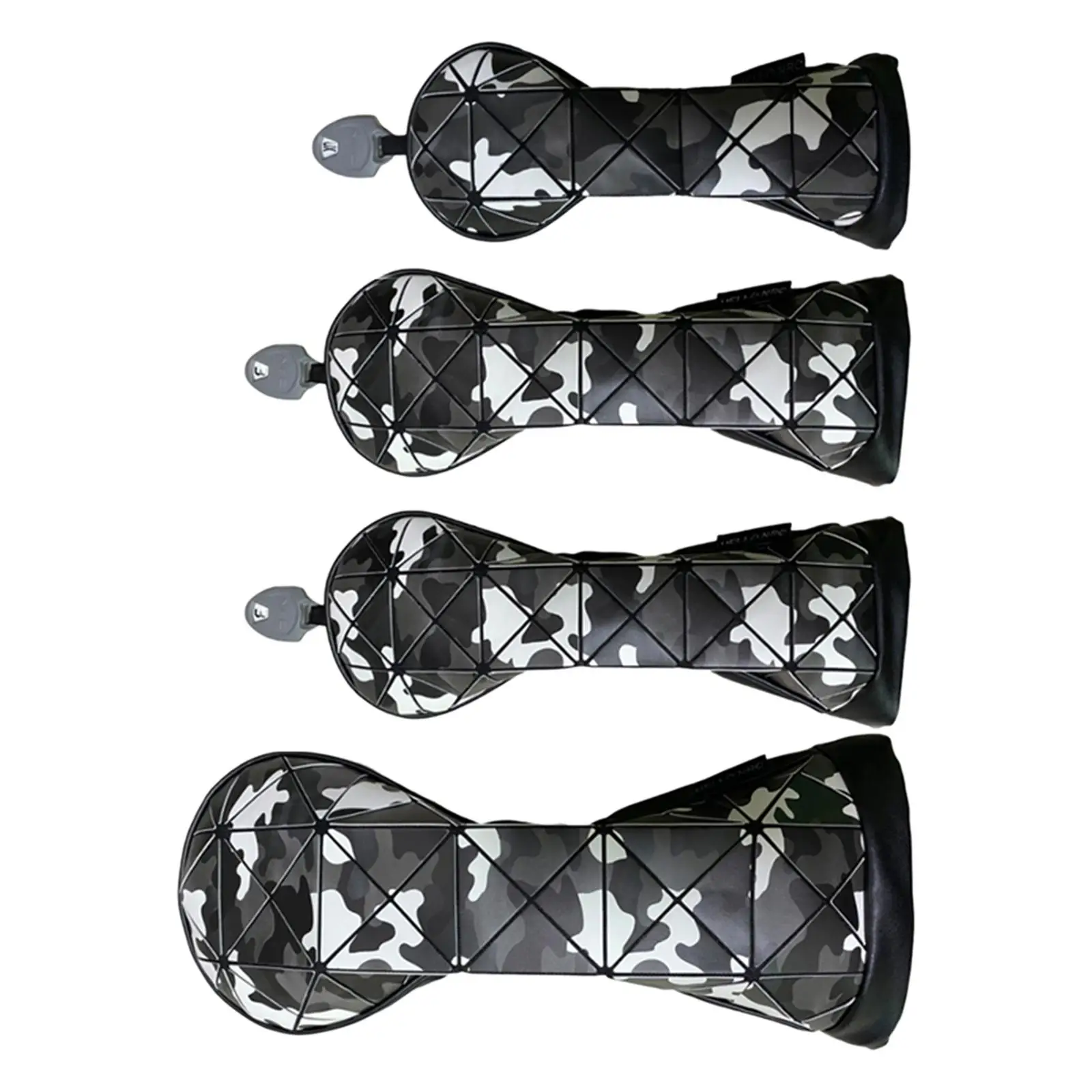 Golf Club Head Cover Golf Headcovers PU Replacement Golf Putter Head Protectors Golf Shaft Protector Golf Hybrid Head Covers